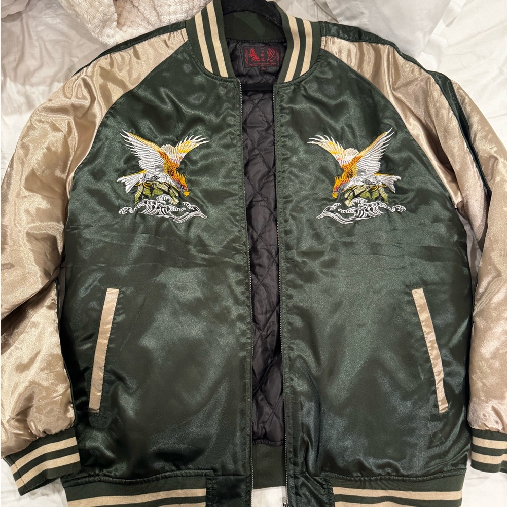Green and Gold Embroidered Men's Jacket
